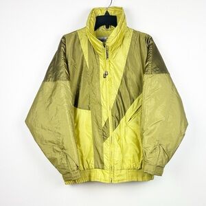 Vintage Downhill Racer Colorblock Ski Jacket Hooded Insulated Women’s L